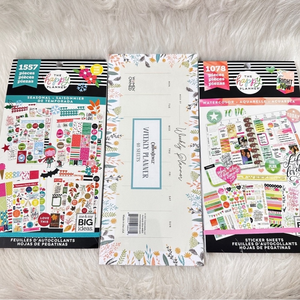 The happy planner sticker books